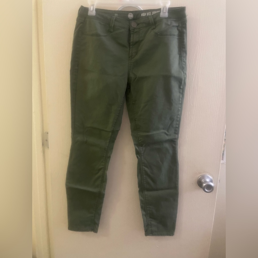 SO High Rise Jegging olive green